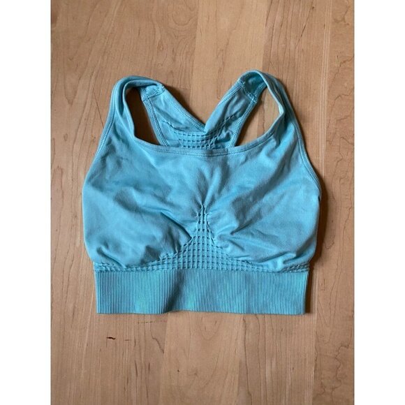 Sweaty Betty "Stamina" sports bra size Xsmall BNWOT Alpine blue - Picture 2 of 7